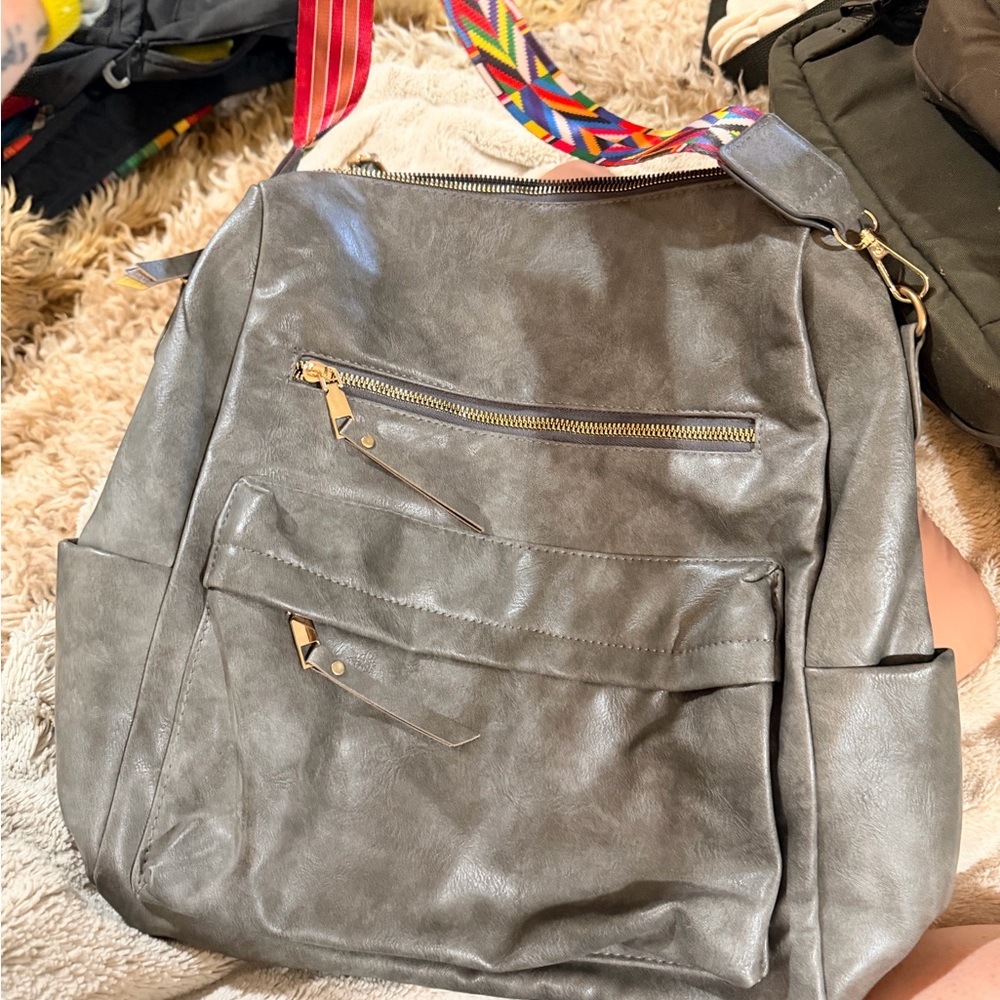 Stylish Gray Women's Bag/Backpack (dual way to carry)